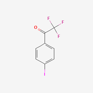 Chemical structure of 2,2,2-Trifluoro-1-(4-iodophenyl)ethanone