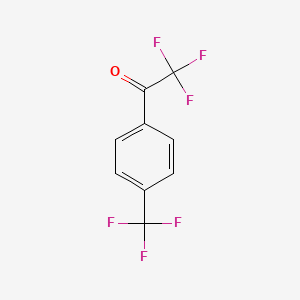 Chemical structure of 2,2,2-Trifluoro-4'-(trifluoromethyl)acetophenone