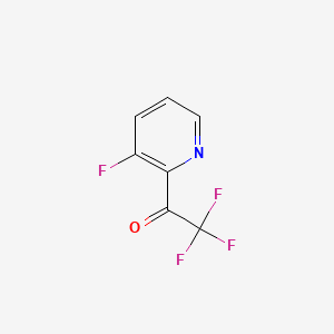 Chemical structure of 2,2,2-Trifluoro-1-(3-fluoropyridin-2-yl)ethanone