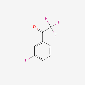 Chemical structure of 2,2,2-Trifluoro-1-(3-fluorophenyl)ethanone