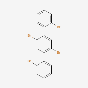 Chemical structure of 2,2',2'',5'-Tetrabromo-1,1':4',1''-terphenyl
