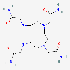 Chemical structure of 2,2',2'',2'''-(1,4,7,10-Tetraazacyclododecane-1,4,7,10-tetrayl)tetraacetamide