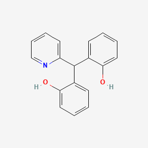 Chemical structure of 2,2'-(Pyridin-2-ylmethylene)diphenol