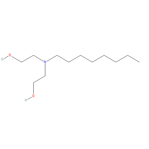 Chemical structure of N-Caprylyldiethanolamine