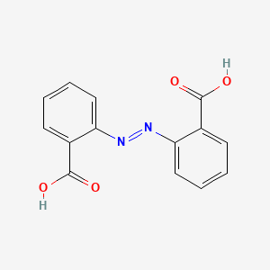 Chemical structure of Benzoic acid, 2,2'-azobis-