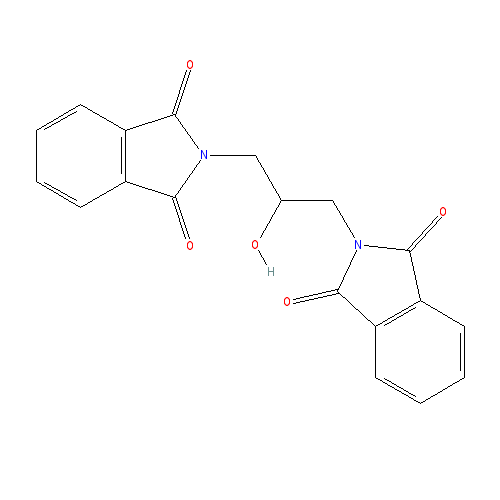 Chemical structure of 1,3-Diphthalimido-2-propanol