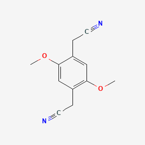 Chemical structure of 2,5-Dimethoxybenzene-1,4-diacetonitrile