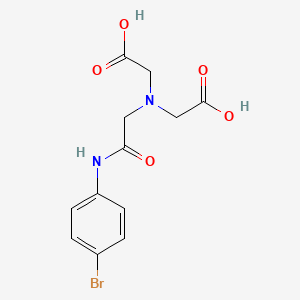 Chemical structure of 2,2'-({2-[(4-Bromophenyl)amino]-2-oxoethyl}imino)diacetic acid
