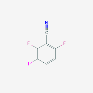 Chemical structure of 2,6-Difluoro-3-iodobenzonitrile