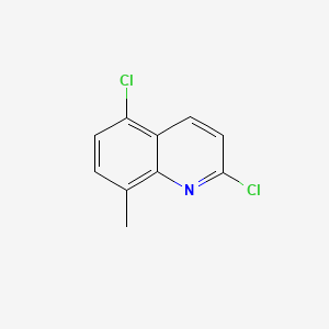 Chemical structure of 2,5-Dichloro-8-methylquinoline