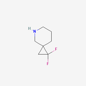 Chemical structure of 1,1-Difluoro-5-azaspiro[2.5]octane