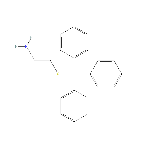 Chemical structure of S-Tritylcysteamine