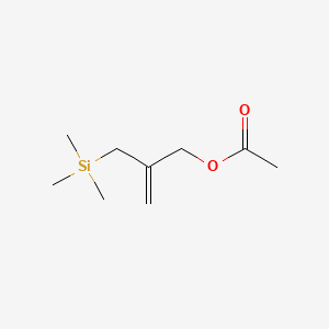Chemical structure of 2-(Trimethylsilylmethyl)allyl acetate