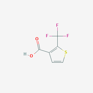Chemical structure of 2-(Trifluoromethyl)thiophene-3-carboxylic acid