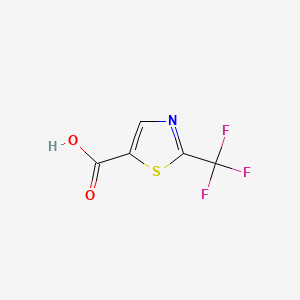 Chemical structure of 2-(Trifluoromethyl)thiazole-5-carboxylic acid