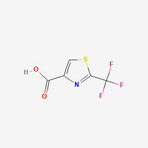 Chemical structure of 2-(trifluoromethyl)thiazole-4-carboxylic acid