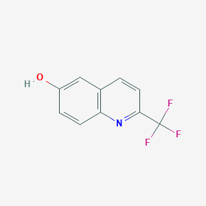 Chemical structure of 2-(Trifluoromethyl)quinolin-6-ol