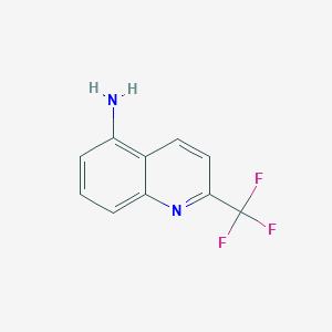 Chemical structure of 2-(Trifluoromethyl)quinolin-5-amine
