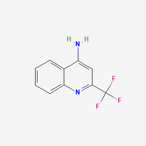 Chemical structure of 2-(Trifluoromethyl)quinolin-4-amine