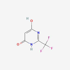 Chemical structure of 2-(Trifluoromethyl)pyrimidine-4,6-diol