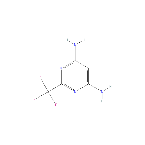 Chemical structure of 2-(Trifluoromethyl)pyrimidine-4,6-diamine