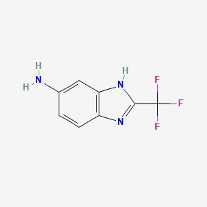 Chemical structure of 2-(Trifluoromethyl)imidazo[1,2-a]pyridin-8-amine