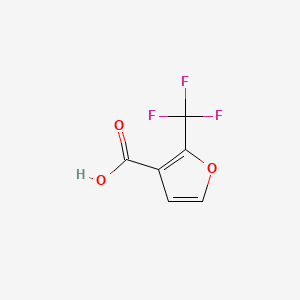 Chemical structure of 2-(Trifluoromethyl)furan-3-carboxylic acid