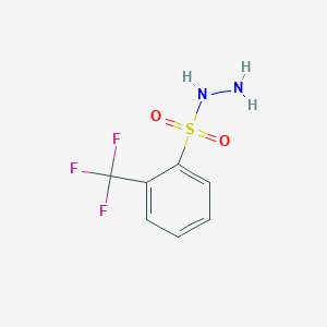 Chemical structure of 2-(Trifluoromethyl)benzenesulfonohydrazide