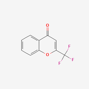 Chemical structure of 2-(Trifluoromethyl)-4H-chromen-4-one