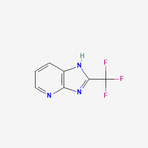 Chemical structure of 2-(Trifluoromethyl)-1H-imidazo[4,5-b]pyridine