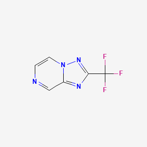 Chemical structure of 2-(Trifluoromethyl)-[1,2,4]triazolo[1,5-a]pyrazine