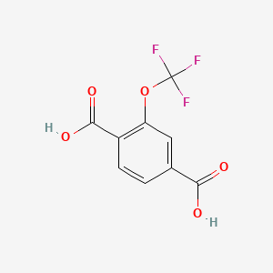 Chemical structure of 2-(Trifluoromethoxy)terephthalic acid
