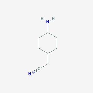 Chemical structure of 2-(trans-4-Aminocyclohexyl)acetonitrile