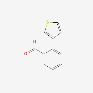 Chemical structure of 2-(3-Thienyl)benzaldehyde