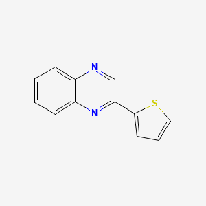 Chemical structure of 2-(2-Thienyl)quinoxaline
