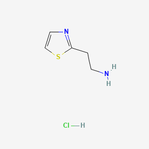Chemical structure of 2-(Thiazol-2-yl)ethanamine dihydrochloride