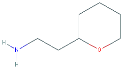 Chemical structure of 2-(Oxan-2-yl)ethan-1-amine