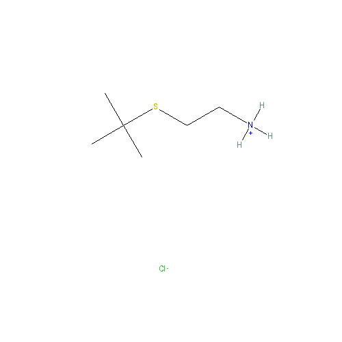 Chemical structure of 2-(tert-Butylthio)ethylammonium chloride