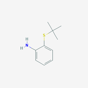 Chemical structure of 2-(tert-Butylthio)aniline