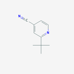 Chemical structure of 2-(tert-Butyl)isonicotinonitrile