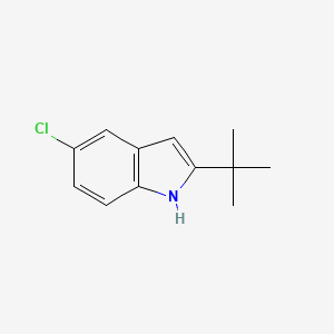 Chemical structure of 2-Tert-butyl-5-chloro-1H-indole