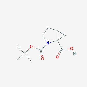 Chemical structure of 2-(tert-Butoxycarbonyl)-2-azabicyclo[3.1.0]hexane-1-carboxylic acid