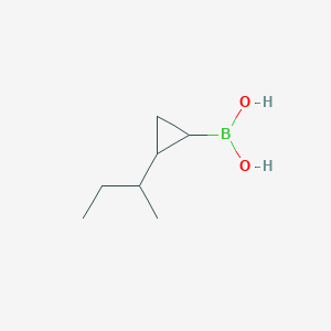 Chemical structure of 2-(sec-Butyl)cyclopropane boronic acid