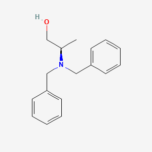 Chemical structure of 2-(R)-Dibenzylaminopropan-1-ol