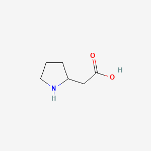 Chemical structure of Homoproline, (A+-)-