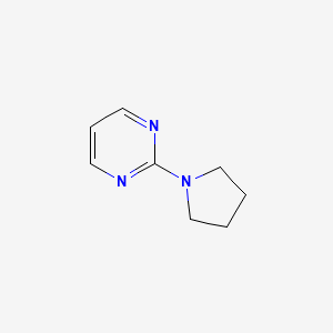 Chemical structure of 2-(Pyrrolidin-1-yl)pyrimidine