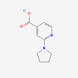 Chemical structure of 2-Pyrrolidin-1-yl-isonicotinic acid