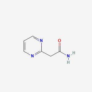 Chemical structure of 2-(Pyrimidin-2-yl)acetamide