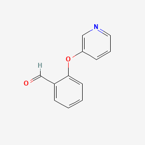 Chemical structure of 2-(Pyridin-3-yloxy)benzaldehyde