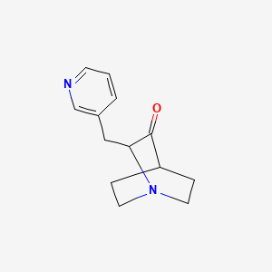 Chemical structure of 2-(Pyridin-3-ylmethyl)quinuclidin-3-one